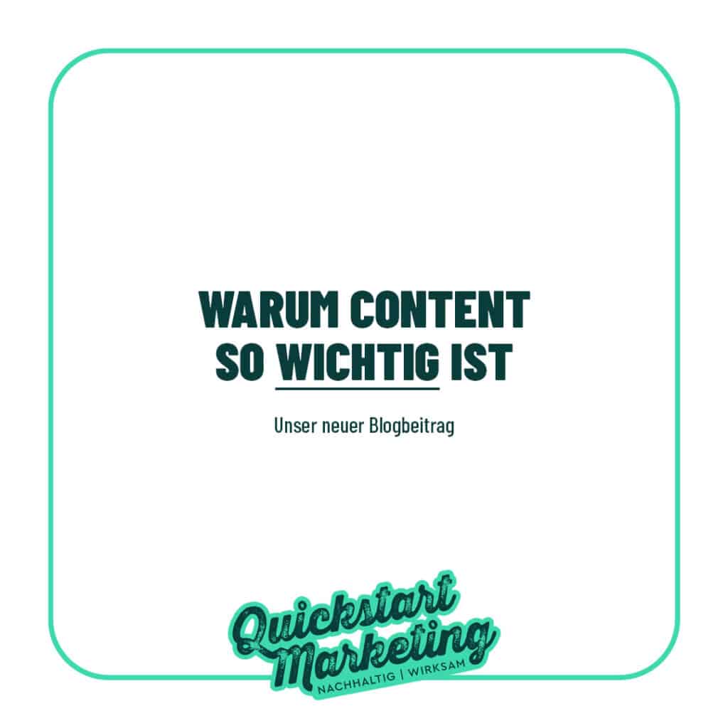 Warum Content so wichtig ist