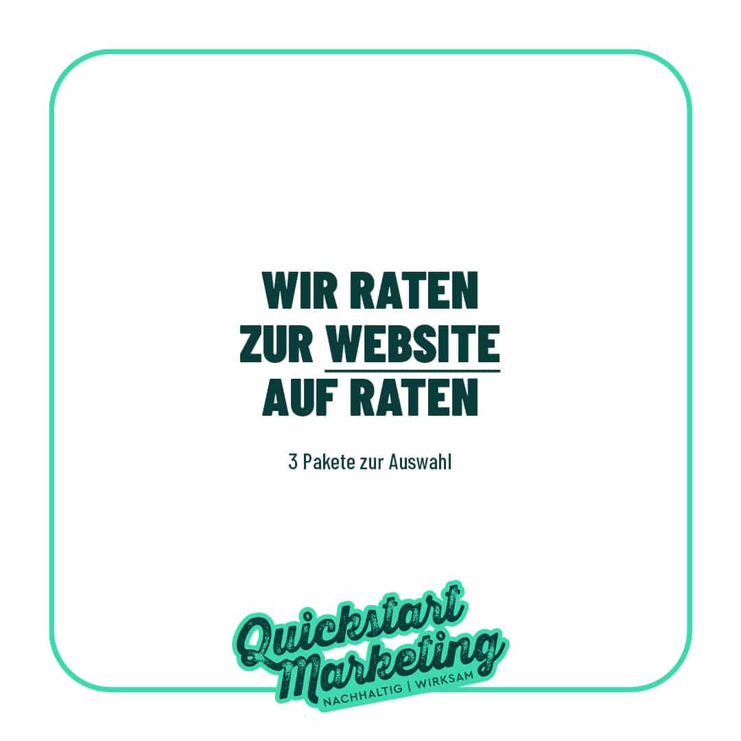 Website auf Raten