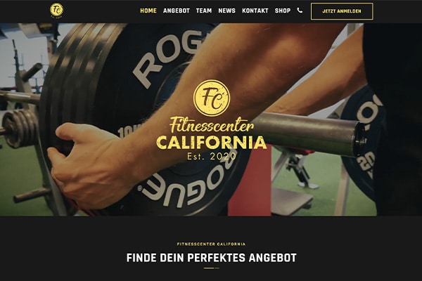 Webdesign Fitnessstudio