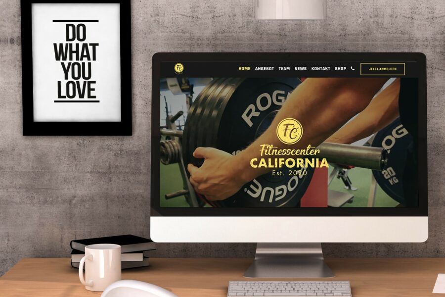 Fitnesscenter California – Webdesign