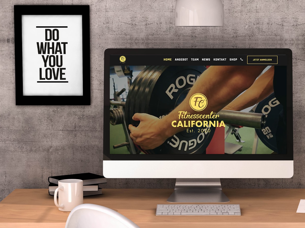 Fitnesscenter California – Webdesign