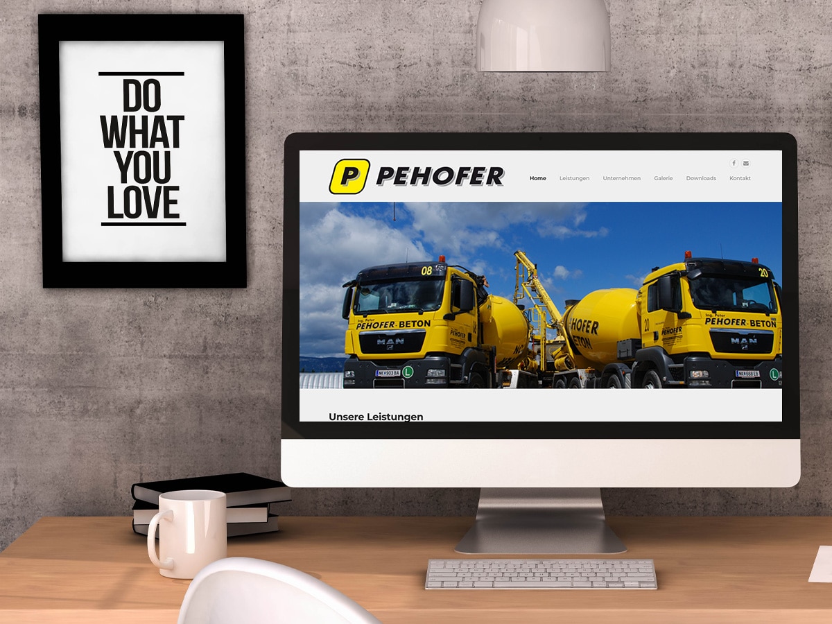 Pehofer GmbH – Webdesign