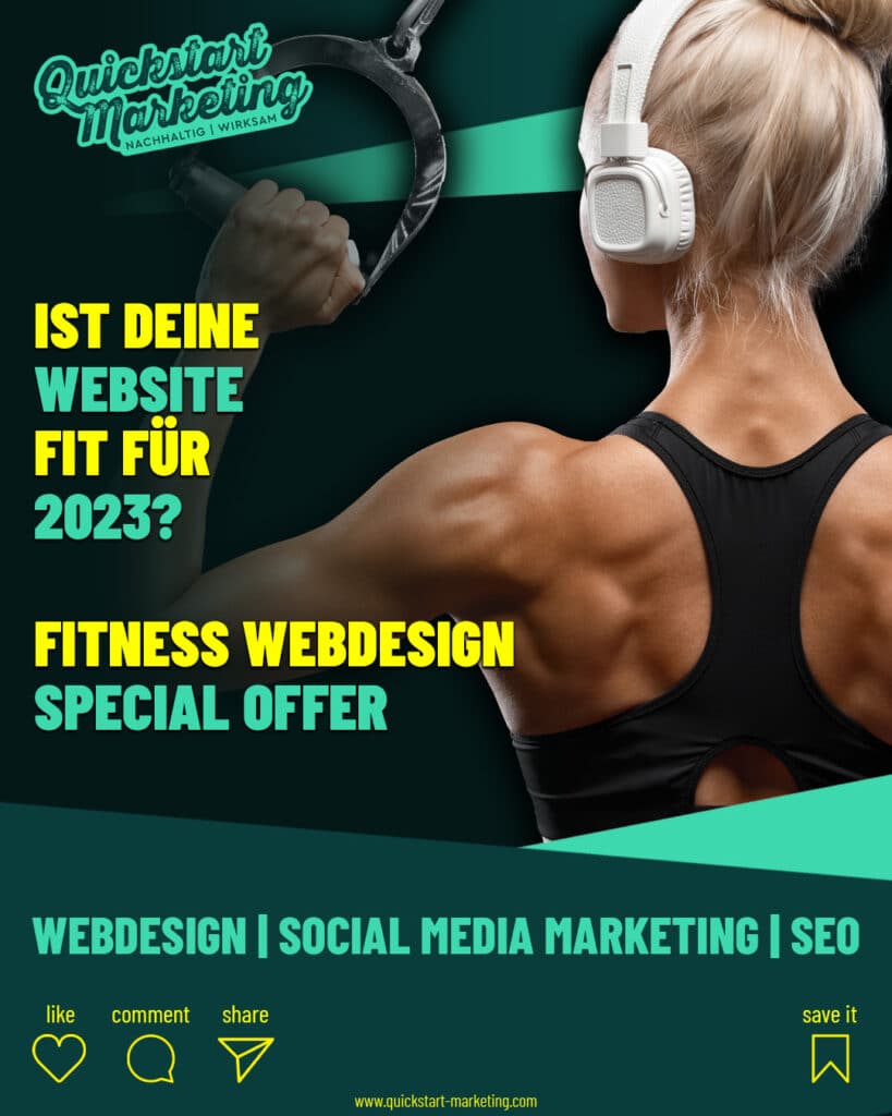 Webdesign für Fitness Studios